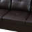 Betson 103.5" Wide Dark Brown Sofa & Chaise with Ottoman  Left Hand Facing L Shaped Sofa-1186034747-1198308256