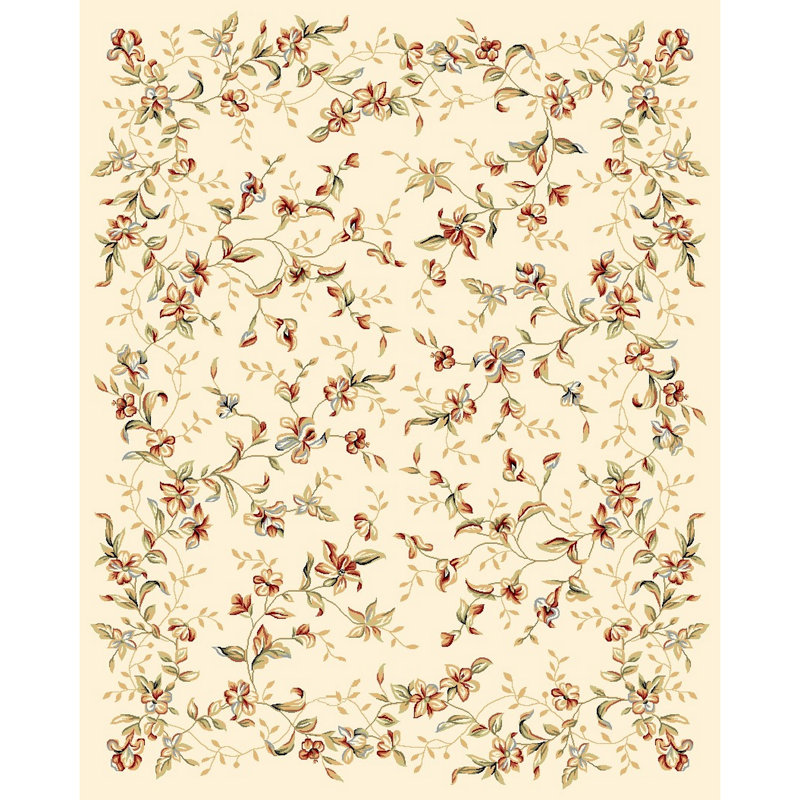 Carolane Performance Floral Rug, Rectangle 3'3" x 5'3"