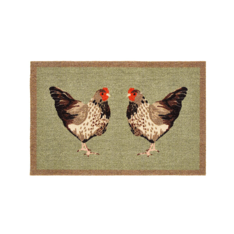 Non-Slip My Chickens Indoor Doormat