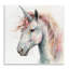 Plaque murale licorne avec crinière rose, design by Creative Studio