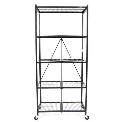  Origami 5-Shelf Foldable Storage Rack Heavy Duty