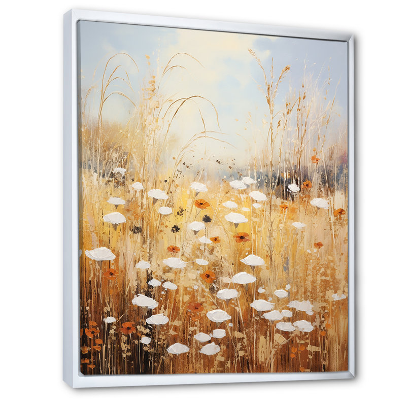 Meadow of Dreams - Imprimé, Cadre flottant blanc, H 32 po x l 24 po x P 1 po