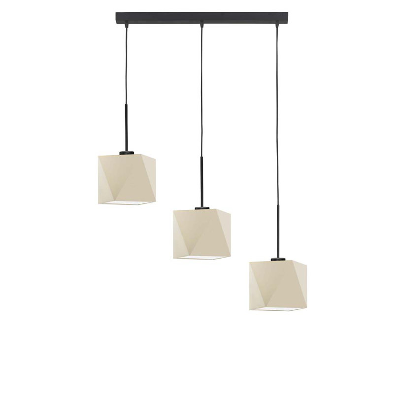 Deneise 3 - Light Kitchen Island Pendant, Black, Cream