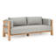 Aston 82" Outdoor Sofa Natural/gray