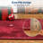 Red Christmas Rug with Snowflake Pattern – Non Slip Low Pile Hallway and Kitchen Floor Carpet, Festive Holiday Decor-470374804