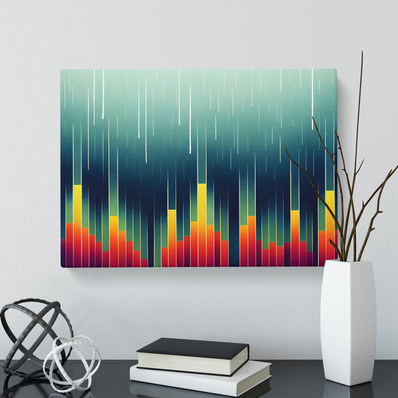 Fierce Skyline Architecture Abstract - Wrapped Canvas, 50cm H x 76cm W x 3cm D