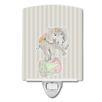 Circus Elephant Ceramic Night Light