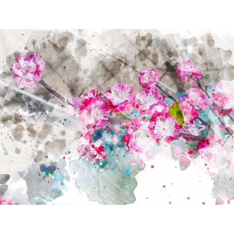Floral 3449 Print by Chamira Young, Black Framed Paper, 17.25" H x 21.25" W
