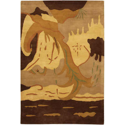 Wool Abstract Indoor Rug