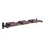 Support à vin mural industriel en bronze doré / noir mat 36 bouteilles Abbie-Marie - H 30 po x l 27,75 po-1232626436-1233027880