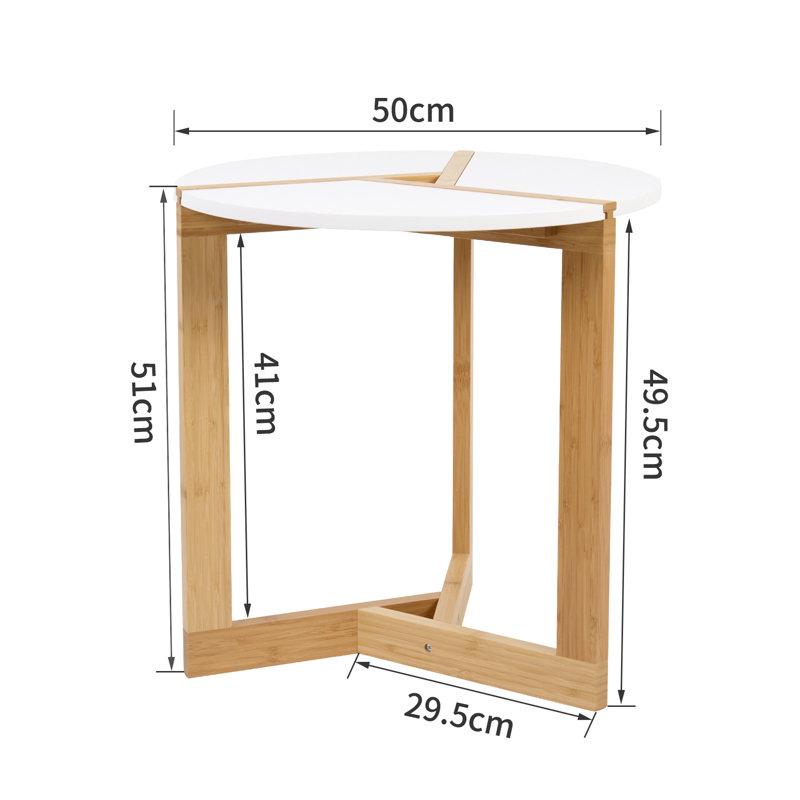 Edibe Cross Legs End Table