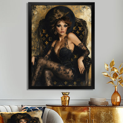 «Better With Age Classy Woman In Luxury», art mural femme cabaret