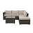 Chilhowie 51.1'' Wide Reversible Metal Patio Sectional with Cushions