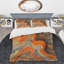 Ensemble de housse de couette orange et moderne en microfibre orange-38757952