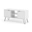Dufresne wide screen TV Stand industrial design with metal hairpin legs