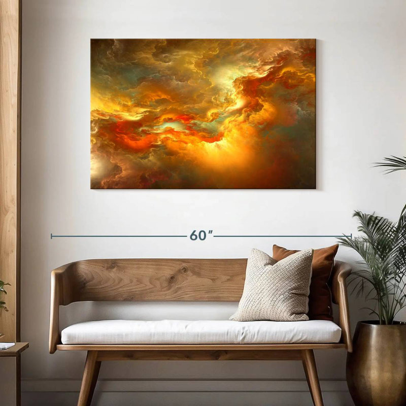 Avery Sunset Glow Abstract, H 30 po x l 45 po