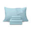 Ensemble de draps 100% coton percale frais et frais (4 pièces)-1379065352-1379065357