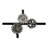 Gear Wall Art-Antique Crome/Textured Bronze