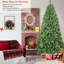 Arbre de Noël artificiel à 6 pieds, 760 pointes, fil à mémoire, structure à charnières, pour les branches de décoration intérieure festive de 6 pi, installation rapide-568044123