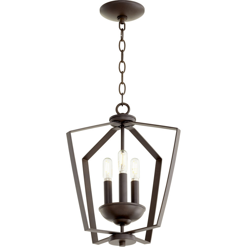 Derrico 3 - Light Lantern Pendant, Oiled Bronze
