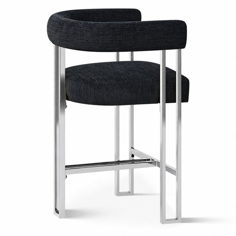 Tabouret de comptoir 25 po, Noir