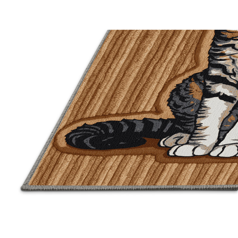  Tapis lavable pour chats Tennessee Rex, Rectangulaire 3 pi x 5 pi