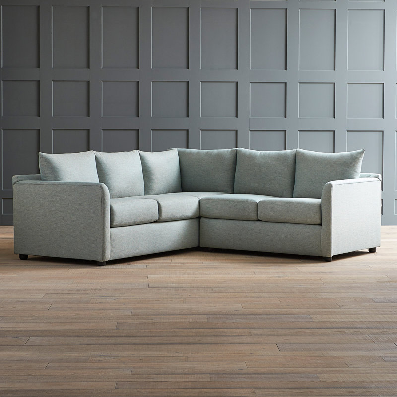 Canapé modulaire de coin large 95 po Cecelia, Toile Spray Bayou, Orienté à gauche (vu de face)