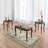 Coffee Table, Traditional Rectangle, Tobacco & Gold