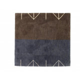 Terrail Striped Area Rug in Gray