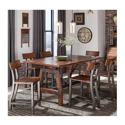 Ashetton 7-pcs Counter Height Table Set