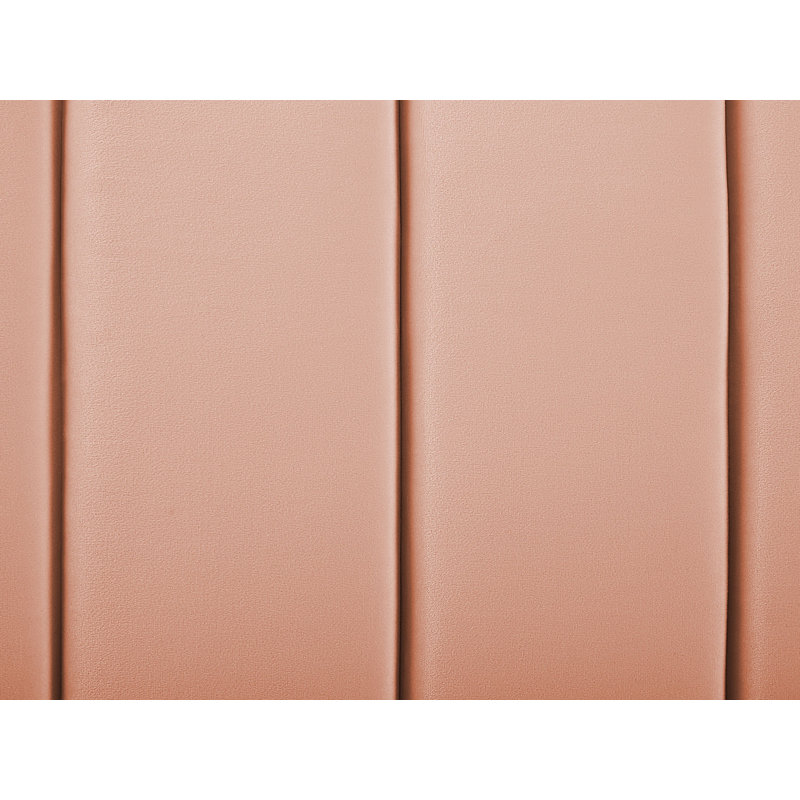 Caroline Upholstered Bed, Peach, Double (4'6)