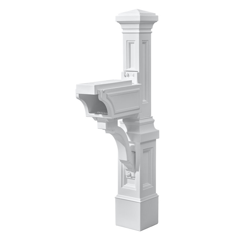 Couvercle de poteau de courrier en plastique Step2 Classic Atherton, Blanc