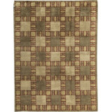 Himalayan Wool Geometric Area Rug in Ivory/Olive