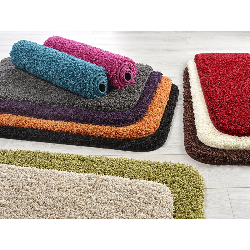 Curve Bath Mat, Blue