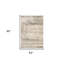 5' X 7' Ivory Striped Power Loom Area Rug-2022834036