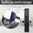 Professional Wall-Mounted Barber Station with Glass Door Cabinet Three-Tier Storage Shelf Spacious Drawer and Hair Dryer Tool Holders Rustic Brown Salon Spa Styling Furniture-58250154