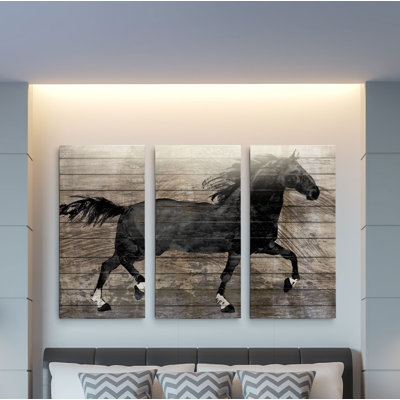 " Barnwood Horse " 3 - Pieces