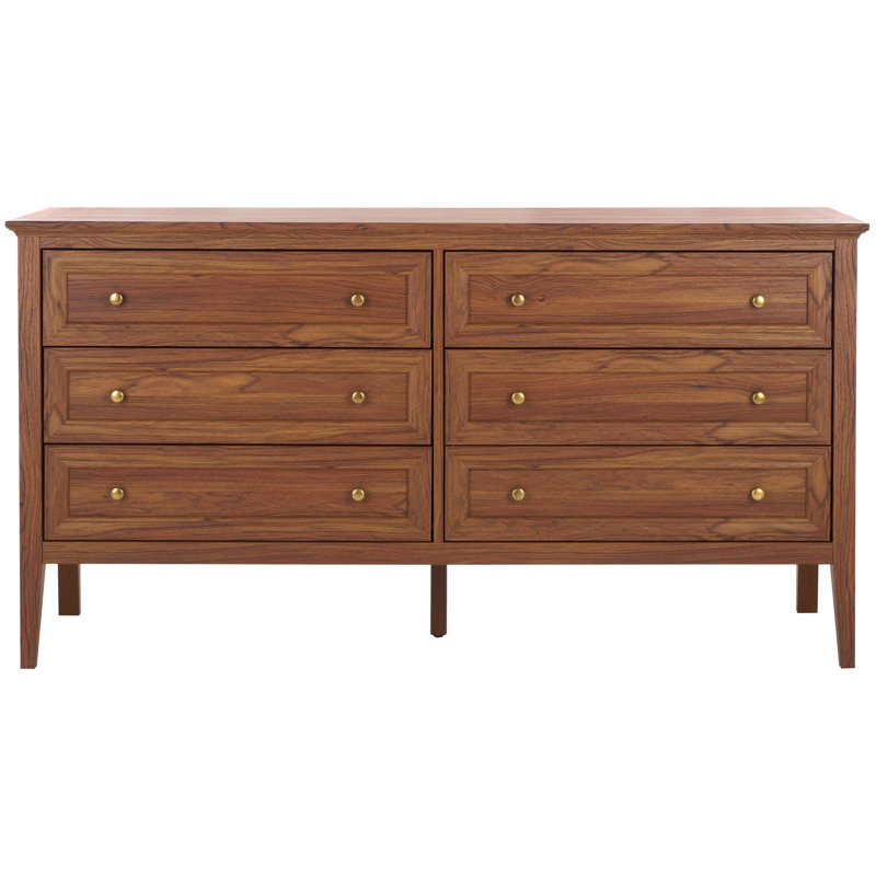 Commode 6 tiroirs Cardae, Noyer