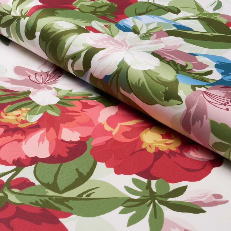 Ellesmere Ribbon Floral Fabric, Ivory