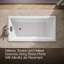 Tea-for-Two 60-In x 32-In Drop-in/Undermount Whirlpool Bath, Reversible Drain-1366551037