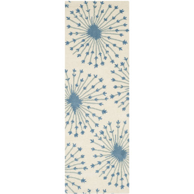 Mccullough Hand Tufted Wool Ikat Rug