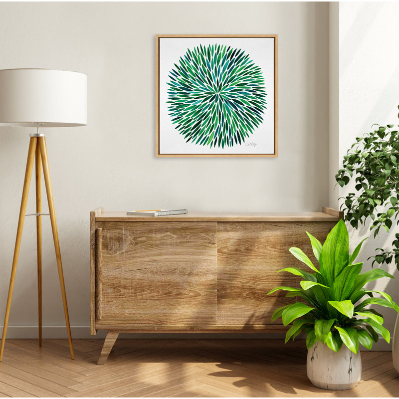 «Watercolor Burst» par Cat Coquillette, reproduction d'art sur toile encadrée, H 22 po x l 22 po