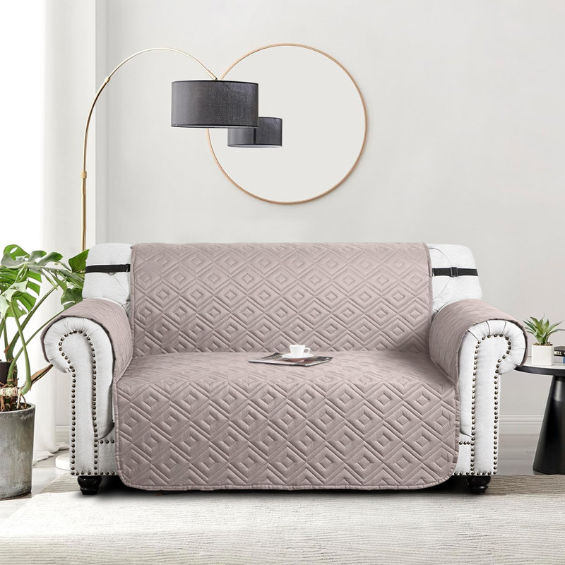 Reversible Waterproof Sofa Protector - Dual-Sided Sofa Protector Slipcover, Beige/Cream, 179cm H x 224cm W - (2 Seater)