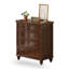 Armoire d'appoint en bois manufacturé noyer foncé