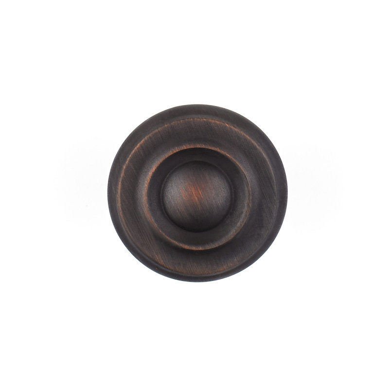 Poignée ronde Expression 1 5/16 po de diamètre, Bronze huilé et brossé