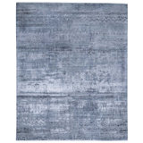 Chevron Area Rug in Blue