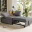 Grey Upholstered Chaise Lounge