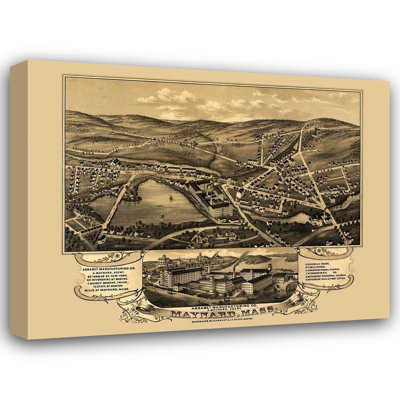 «Red Barrel Studio® Bailey Gallery», art sur toile titre: Maynard Massachusetts, Bailey 1879