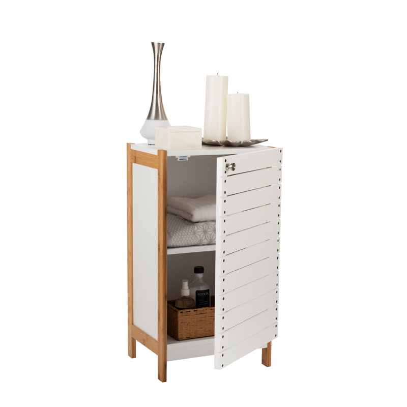 Armoire de salle de bain autoportante l 12,6 po x H 26,97 po x P 14,57 po Danush