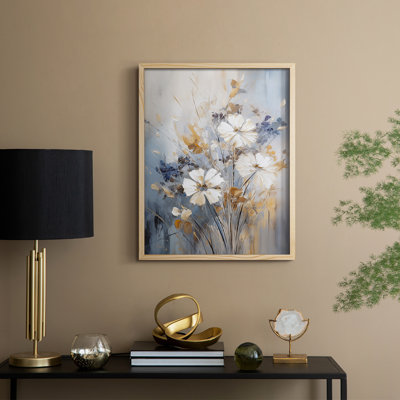 Reproduction encadrée FLORAL Series CECL III - bois massif